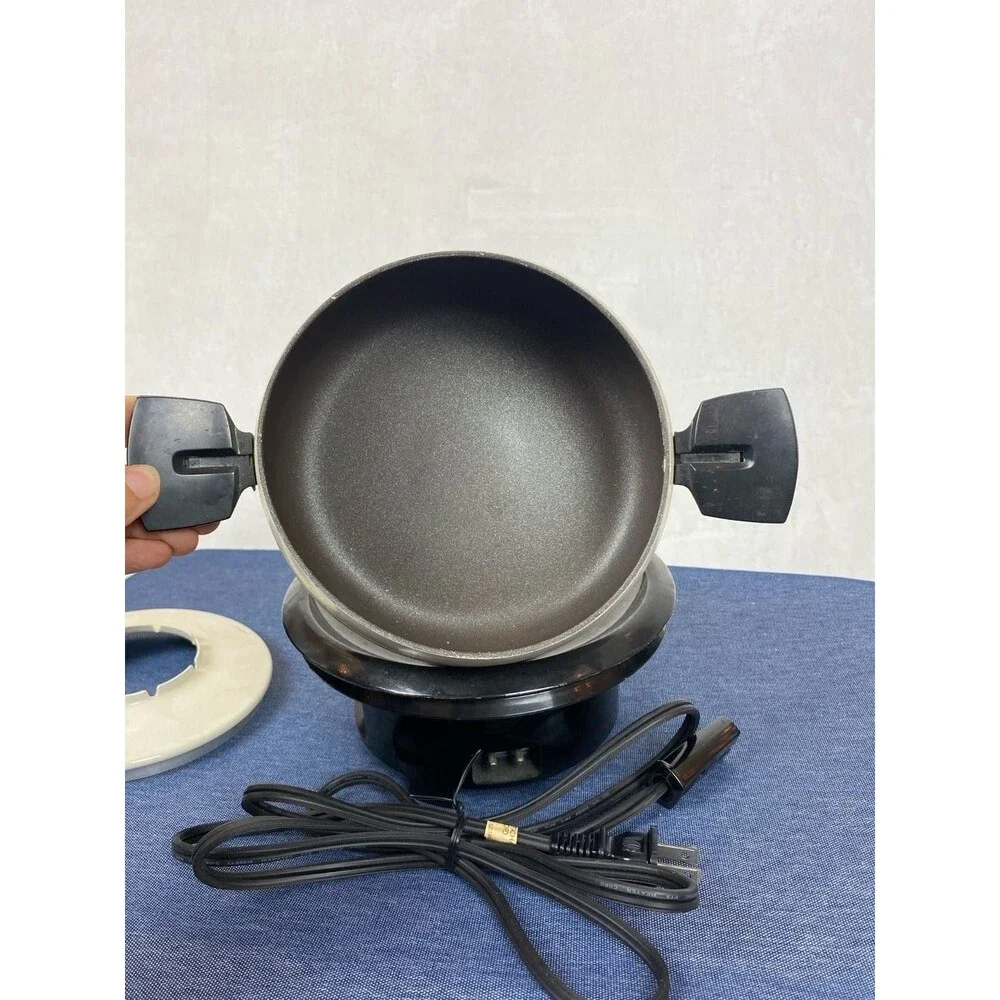 Vintage Regal Mardi Gras Gourmet Cooker Electric Fondue Pot Model 6711